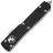 Нож Microtech Ultratech T/E serrated satin сталь M390 рукоять Black Aluminium (123-6)
