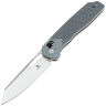 Нож Tenable Shard stonewash сталь 14C28N рукоять Diamond pattern Gray Aluminum
