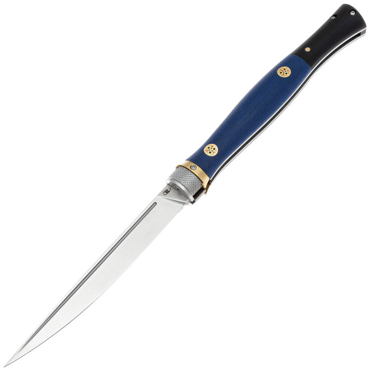 Нож Reptilian Кабальеро-01 Limited сталь D2 рукоять Blue micarta/G10