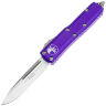 Нож Microtech UTX-85 S/E satin сталь M390 рукоять Purple Aluminum (231-4PU)