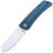 Нож Petrified Fish Flavorist Cleaver сталь K110 рукоять Blue Micarta