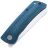 Нож Petrified Fish Flavorist Cleaver сталь K110 рукоять Blue Micarta