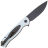 Нож Petrified Fish Stamp blackwash сталь D2 рукоять White G10/CF