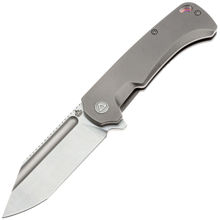 Нож QSP Rhino satin сталь M390 рукоять Gray Titatanium/MokuTi (QS143-A)