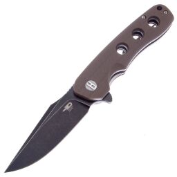 Нож Bestech Arctic Blackwash сталь D2 рукоять Brown G10 (BG33D-2)