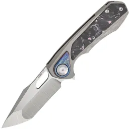 Нож Remette Saker Falcon сталь S45VN рукоять Sandblast Titanium/Purple-black Carbon Fiber (ASTP-3)