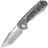 Нож Remette Saker Falcon сталь M390 рукоять Sandblast Titanium/Purple-black Carbon Fiber (ASTP-3)