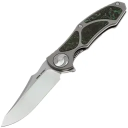 Нож Real Steel Exorcist stonewash сталь S35VN рукоять Titanium/Jungle Wear FatCarbon (9411FJ)