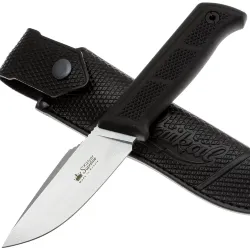 Нож Kizlyar Supreme Baikal M сталь AUS-10Co Cryo Stonewash рукоять Black Kraton