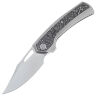 Нож WE Knife Nefaris beadblast сталь CPM-20CV рукоять Gray Ti/Aluminum Foil CF (WE22040F-2)