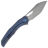 Нож We Knife Ignio stonewash сталь 20CV рукоять Blue Titanium (WE22042B-3)
