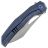 Нож We Knife Ignio stonewash сталь 20CV рукоять Blue Titanium (WE22042B-3)