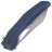Нож We Knife Ignio stonewash сталь 20CV рукоять Blue Titanium (WE22042B-3)