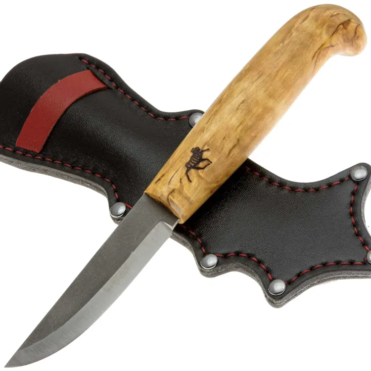 Нож Финка Стандарт сталь AUS-8 рукоять Береза (Дух Диких Лесов)