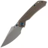Нож Kansept Fenrir satin сталь S35VN рукоять Water Ripple Bronze Titanium