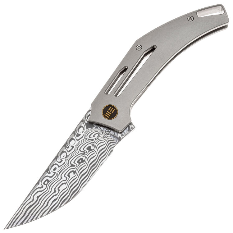 Нож WE Knife Speedliner сталь Hakkapella Damasteel рукоять Gray Titanium (WE22045C-DS1)