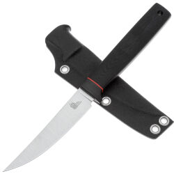 Нож филейный Owl Knife F100 сталь N690 рукоять черный G10