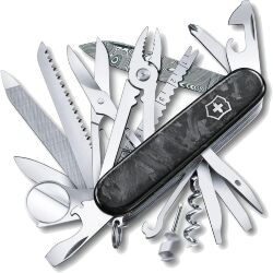 Нож многофункц. Victorinox Swiss Champ Damast LE 2021 Carbon Fiber 91мм (1.6791.J21)