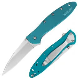 Нож Kershaw Leek сталь 14C28N рукоять Teal Aluminium (1660TEAL)