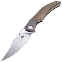 Нож CMB Prowler Satin сталь M390 рукоять Grey Titanium