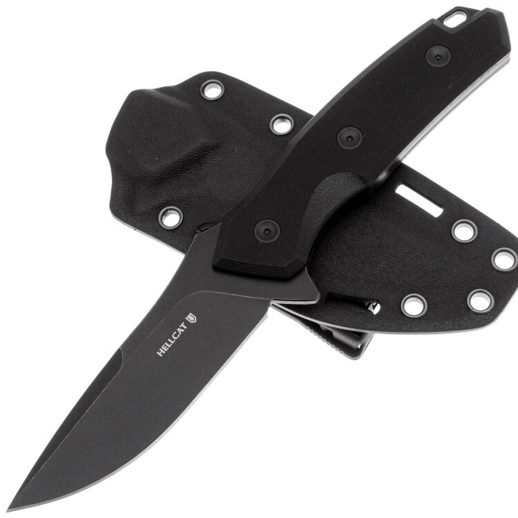 Нож Mr.Blade Hellcat Covert blackwash сталь AUS-8 рукоять Black G10