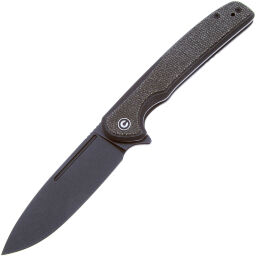 Нож CIVIVI Voltaic Blackwash сталь 14C28N рукоять Black Steel/Green Micarta (C20060-3)