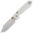 Нож Vosteed Raccoon Bowie TLL satin сталь 14C28N рукоять White G10