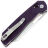 Нож Tenable Shard stonewash сталь 14C28N рукоять Diamond pattern Purple G10