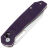 Нож Tenable Shard stonewash сталь 14C28N рукоять Diamond pattern Purple G10