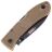 Нож Ka-Bar Dozier Folding Hunter сталь AUS-8 Black рукоять Coyote Brown Zytel (KA4062CB)