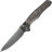 Нож WE Knife 702XI polished gray сталь M390 рукоять Gray Titanium/Copper Foil CF (WE07B-3)