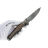 Нож WE Knife 702XI polished gray сталь M390 рукоять Gray Titanium/Copper Foil CF (WE07B-3)