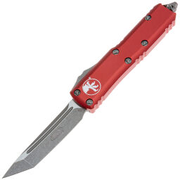 Нож Microtech UTX-85 T/E apocalyptic сталь M390 рукоять Red Aluminum (233-10APRD)
