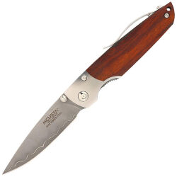 Нож Mcusta Shinra Mixture Teana сталь SPG2 San-Mai рукоять Ironwood (MC-0143G)