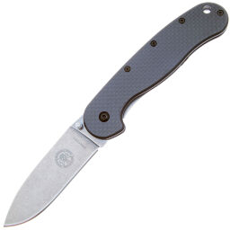 Нож ESEE Avispa Stonewash сталь D2 рукоять Carbon Fiber (BRK1301CF)