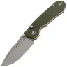 Нож Remette Rhino stonewash сталь 14C28N рукоять Green Micarta (MC25A)