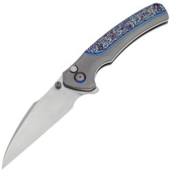 Нож WE Knife Ziffius satin сталь CPM-20CV рукоять Gray Ti/Flamed Ti (WE22024D-4)