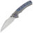 Нож WE Knife Ziffius satin сталь CPM-20CV рукоять Gray Ti/Flamed Ti (WE22024D-4)