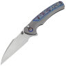 Нож We Knife Ziffius satin сталь CPM-20CV рукоять Gray Ti/Flamed Ti (WE22024D-4)
