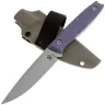 Нож Град Горький Оса сталь AUS-10Co рукоять Jeans Purple Micarta