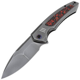 Нож WE Knife Hyperactive сталь Vanax рукоять Gray Orange Peel Ti/Lava Flow FatCarbon (WE23030-2)