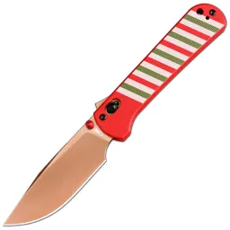 Нож CJRB Bolt Christmas Rose Gold сталь AR-RPM9 рукоять All Wrapped Up G10