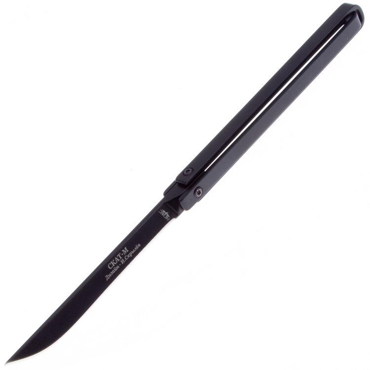 Нож НОКС Скат-М черный сталь 440 рукоять металл (314-740001)