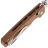 Нож Vosteed Raccoon CB satin сталь 14C28N рукоять Brown Micarta