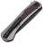 Нож Kansept Kratos black сталь S35VN рукоять Titanium/Red/Black Carbon Fiber