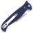 Нож Reptilian Финка 3 сталь D2 рукоять Black/blue G10
