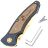 Нож Boker Tirpitz Merlin Damascus Masterpiece Gold рукоять алюминий/орех (110194DAM)