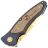 Нож Boker Tirpitz Merlin Damascus Masterpiece Gold рукоять алюминий/орех (110194DAM)