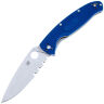 Нож Spyderco Resilience LTW PS сталь S35VN рукоять Blue FRN (C142PSBL)