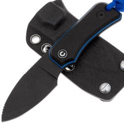 Нож CIVIVI Baby Banter Fixed blackwash сталь Nitro-V рукоять Black/Blue G10 (C23045-1)